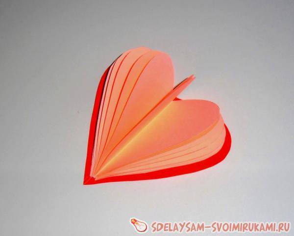 Сердечко в виде записной книжки