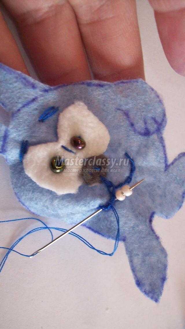 Брелок из вискозной салфетки